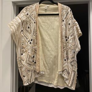 Beaded kimono jacket